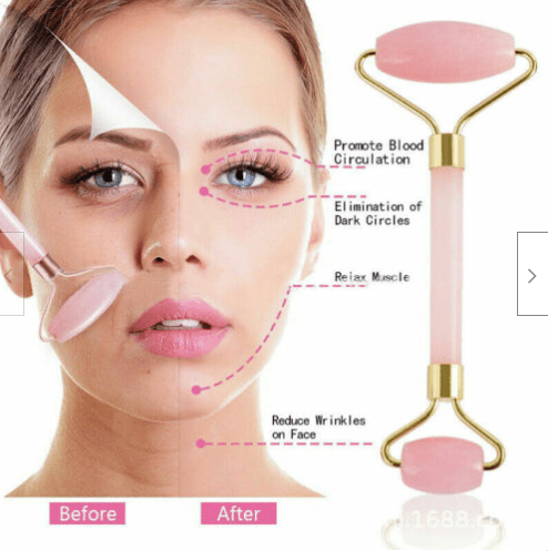 SilkeeSmooth™ Rose Quartz Facial Roller