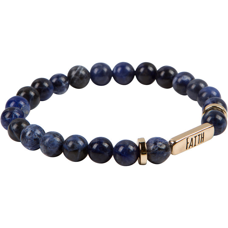 Blue FAITH Bracelet 12K Gold